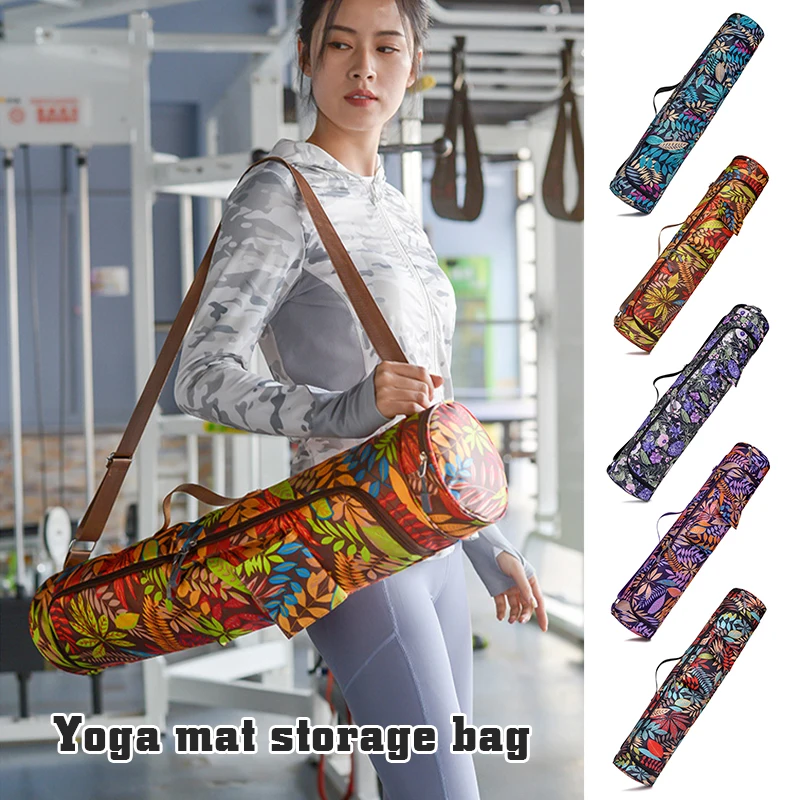 Yoga Mat Backpack Yoga Mat Storage Bag Yoga Mat Carrier Portable Waterproof Large Capacity Exercise Fitness Bag Outdoor Carrying