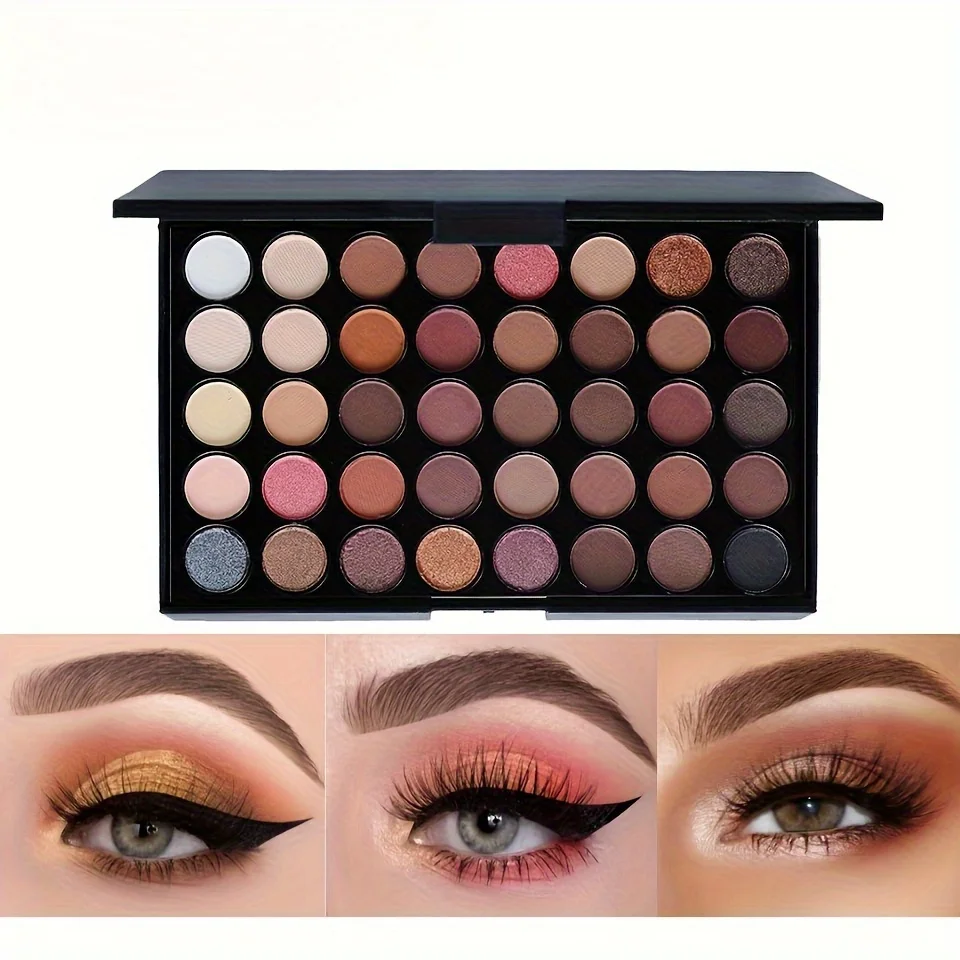 40 Colors Daily Makeup Eyeshadow Palette Pearlescent Matte Earthy Shimmer Shine Nude Make Up Palette Waterproof Cosmetic eye shadow eye shadow plate