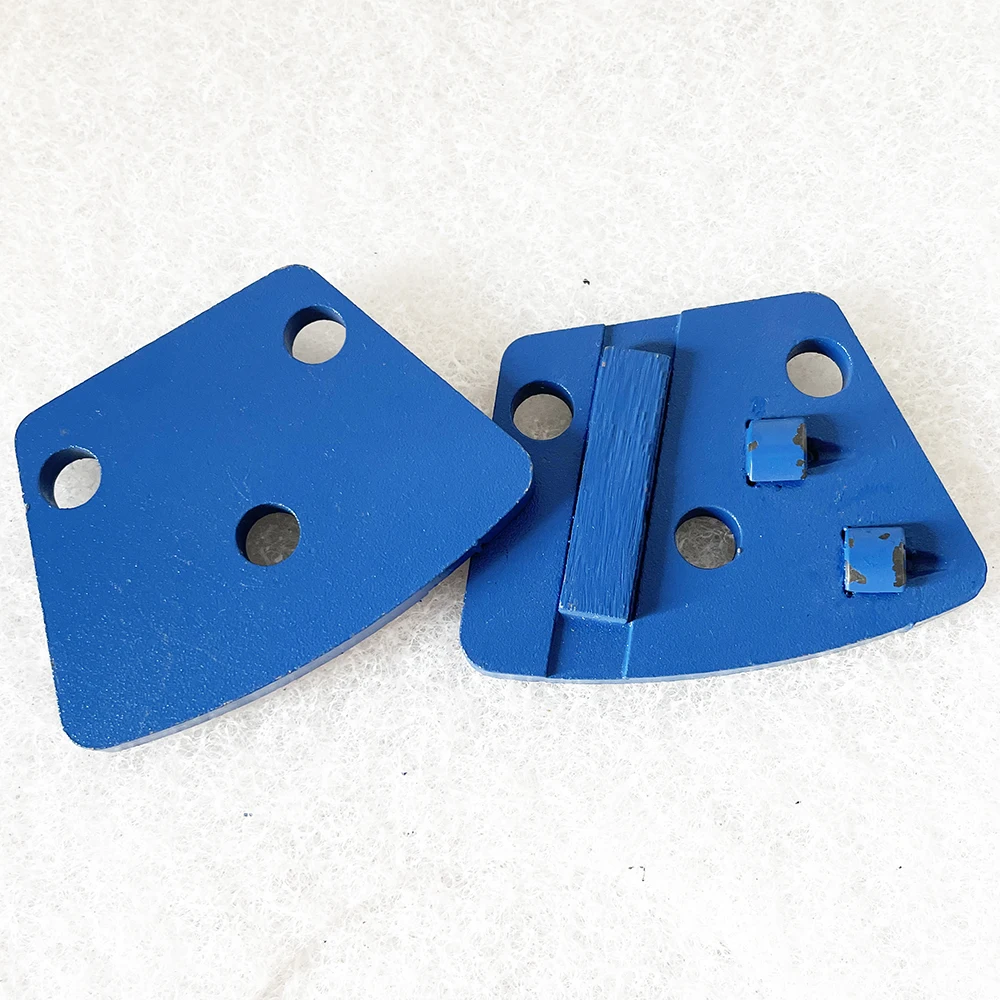 Trapezoid PCD Metal Pad Diamond Grinding Block Abrasive Tool 6Pcs For Grinding Marble Granite Stone Concrete Floor Terrazzo