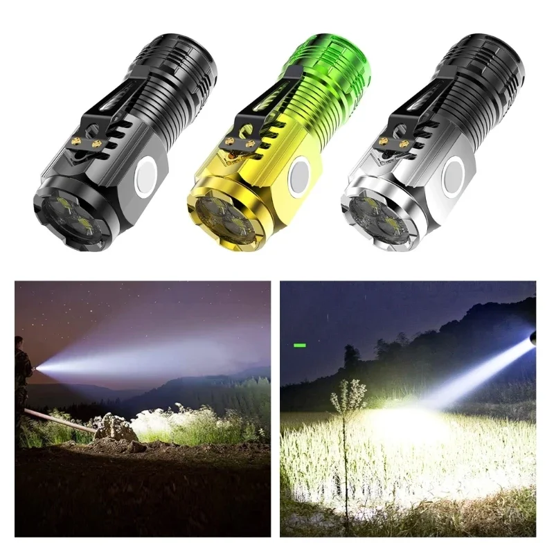 

LED Mini Torch Bright Waterproof LED Pocket Attraction Flashlight for Camping Walking Hiking Climbing Outdoor