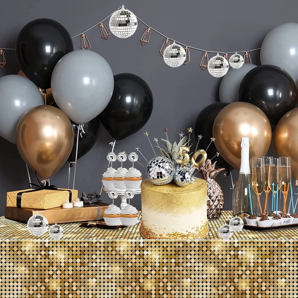 2-10 センチメートルミラーディスコボール 70 年代パーティーの装飾