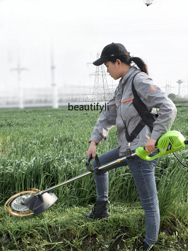 

Lithium Electric Lawn Mower Multi-Functional Garden Land-Opening and Soil-Loosening Hoe Electric Lawn Mower Brush Cutter