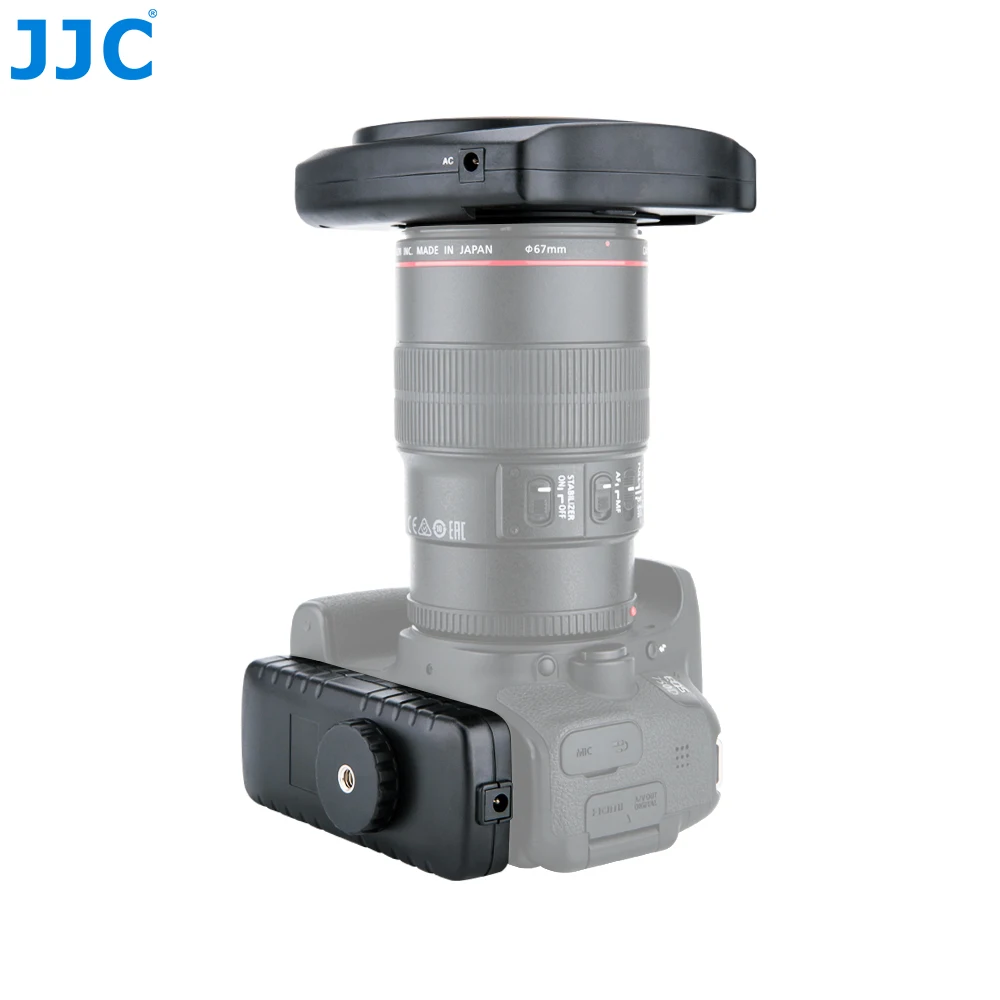 JJC 카메라 LED 플래시 매크로 클로즈업 LED 플래시 링 램프, 스피드 라이트 매크로 링 라이트 캐논 니콘 올림푸스 스텝 링 포함