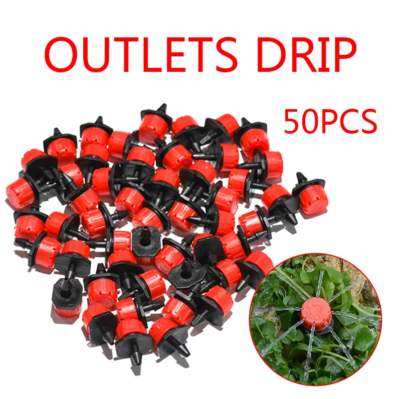 50 100pcs/se Drip Watering Irigation Nozzle System Watering Sprinkler