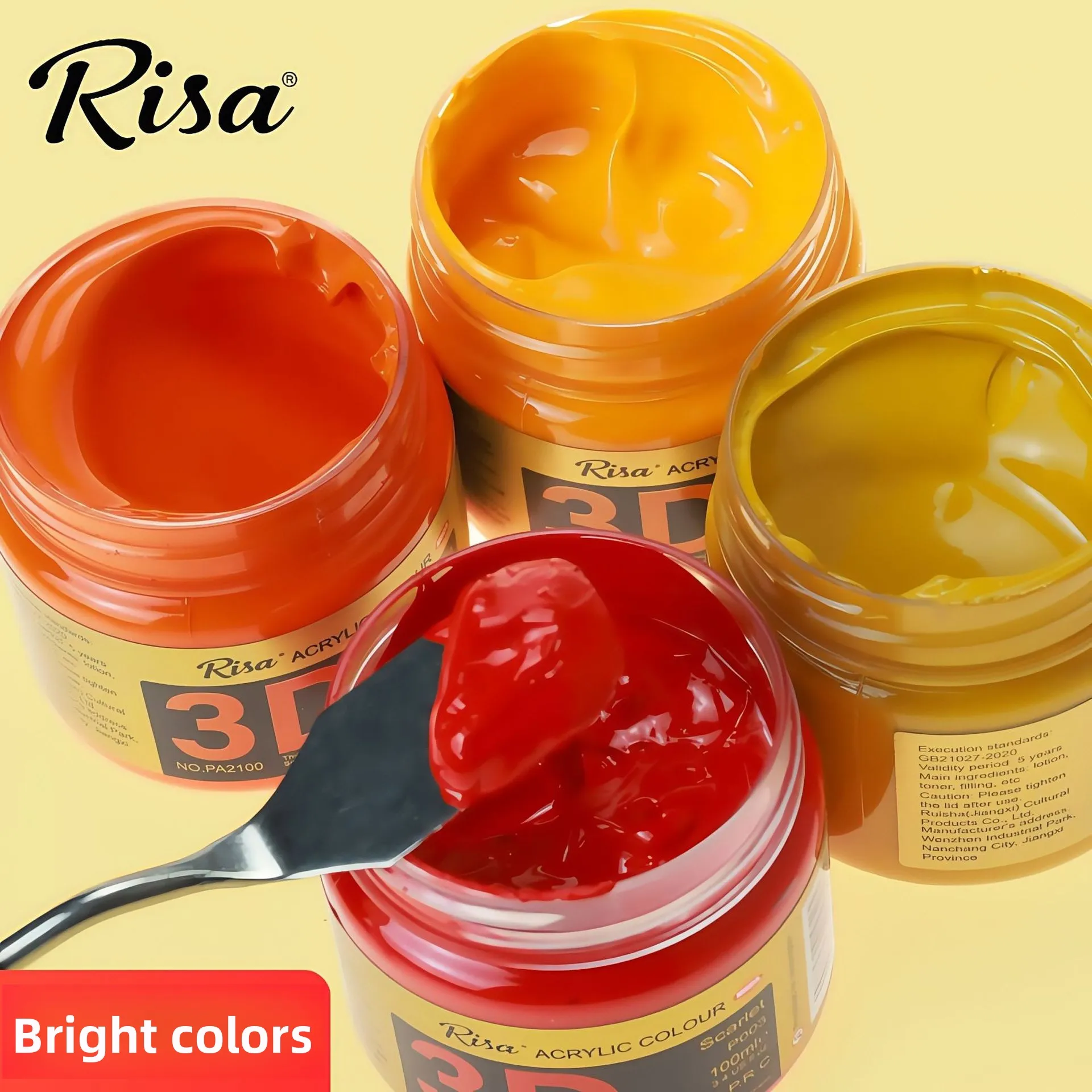 Professional Grade Acrylic Paint - 48 Vibrant Colors, Waterproof Pigments for Art and School Supplies
