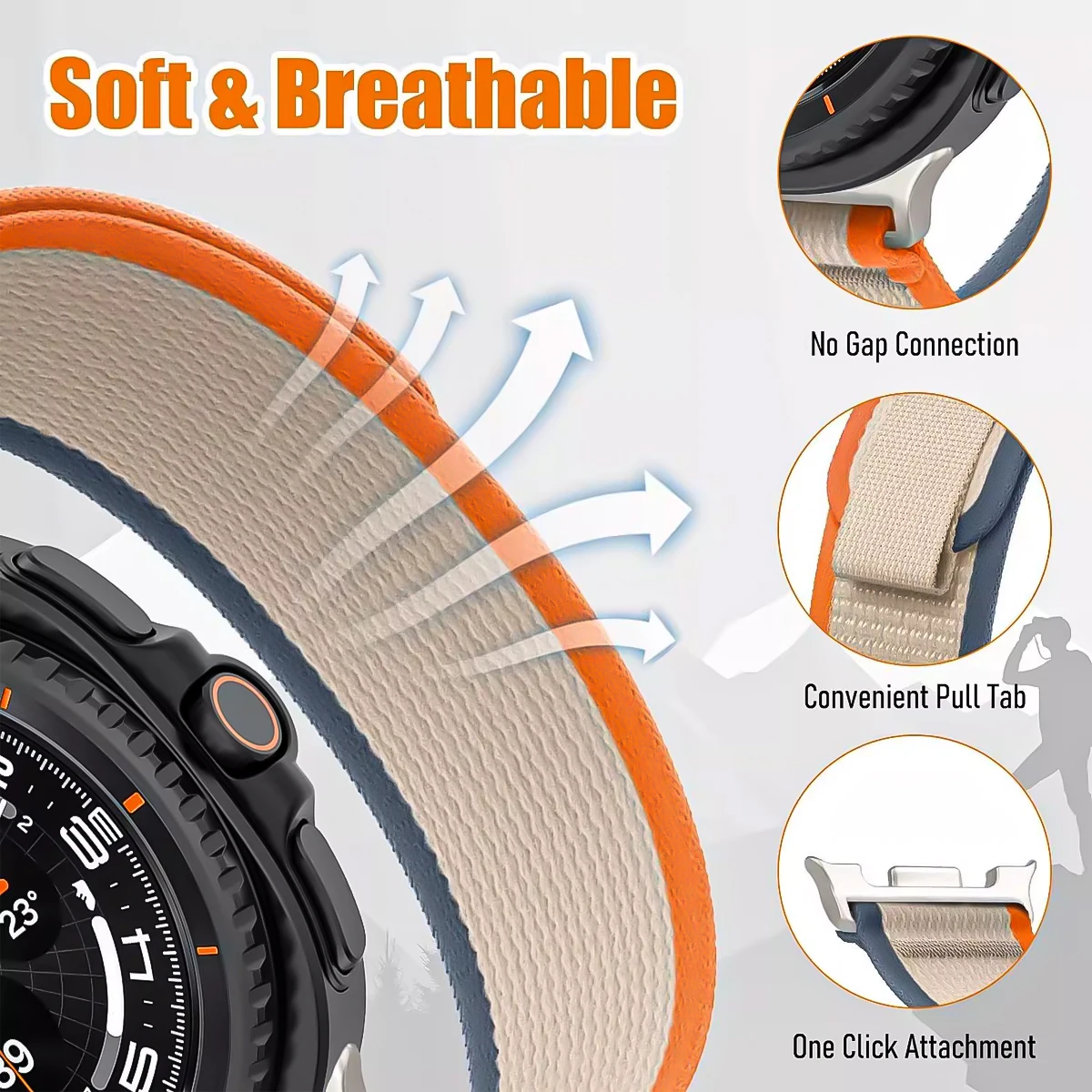 Nylon Sport Band Trail Loop Strap