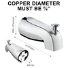Bath Faucet with Easy to Use Pull up Diverter Practical Bathtub Spout Suitable for Daily Shower Use Bathroom Accessories 3
