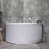 Japanese-style sitting bathtub small corner household triangle fan-shaped acrylic Jacuzzi 1 meter 2