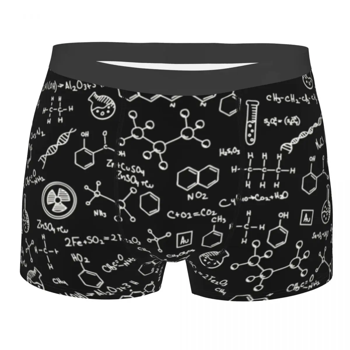 

Custom Science Chemistry Pattern Underwear Men Stretch Chemical Lab Tech Boxer Briefs Shorts Panties Soft Underpants For Homme