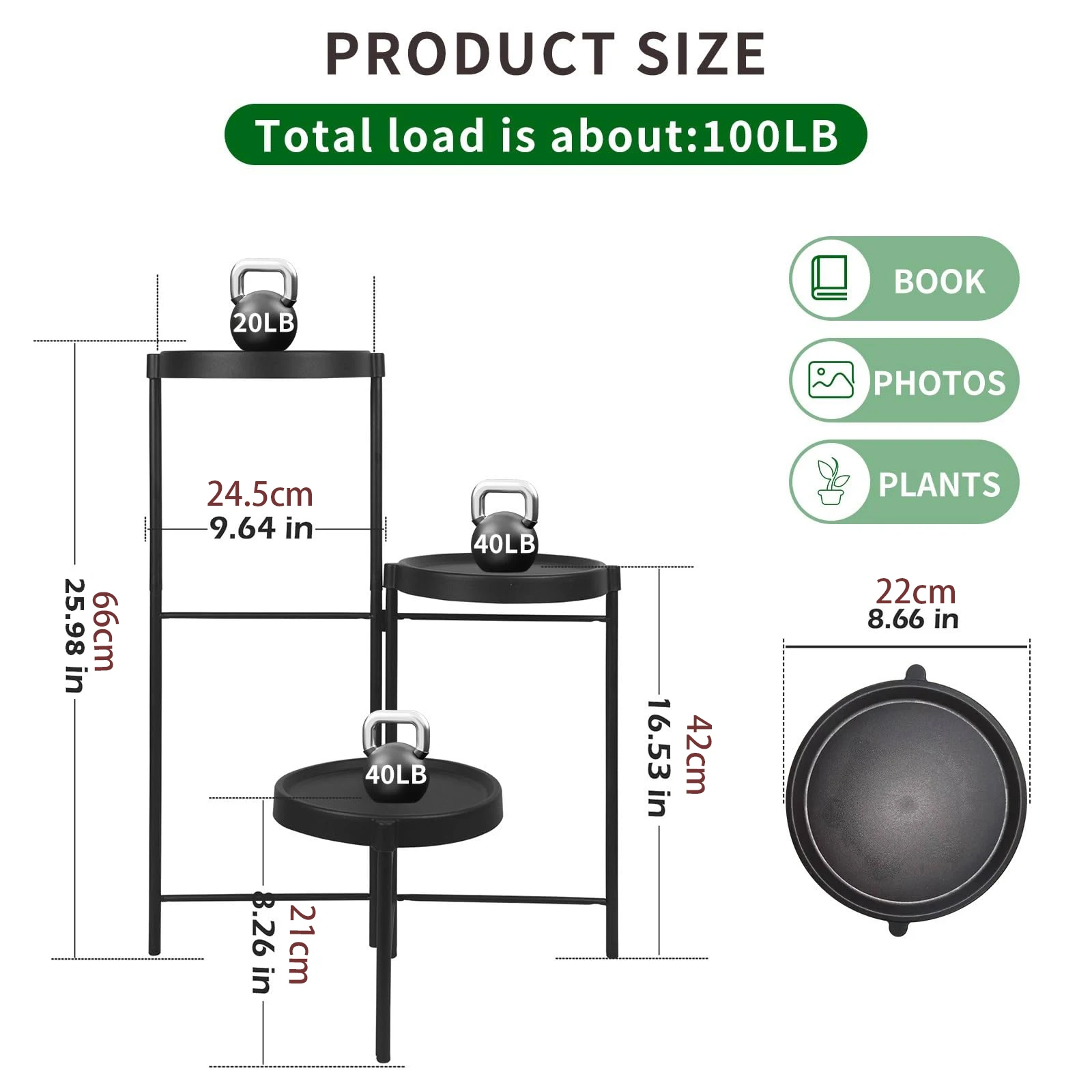 3/4/5 Tier Plant Stand Stand Flower Shelf Planter Rack Indoor For Flowers Metal Storage Shelf Display Multiple Flower Pot plant stand