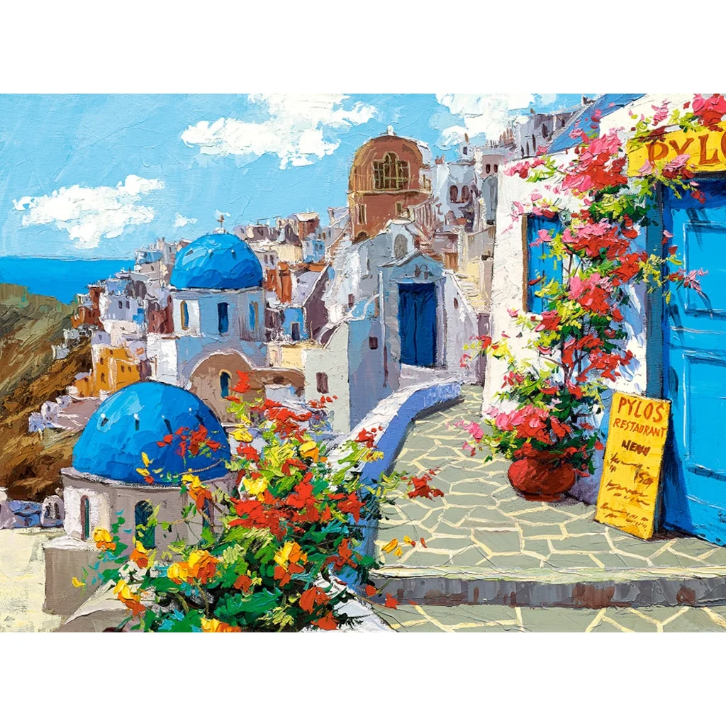 RUOPOTY DIY Unframe Coloring By Numbers Landscape Oil Painting By Numbers For Adults Handpainted Gift Acrylic Paint