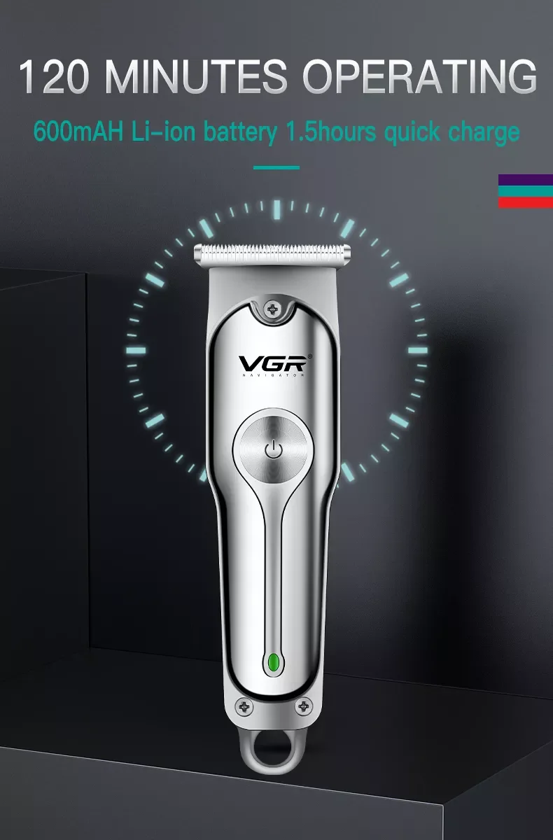 Vgr V-071 2023 Hot Selling Barbershop Salon T9 Cordless Hair Clipper Professional Electric Hair Trimmer For Men