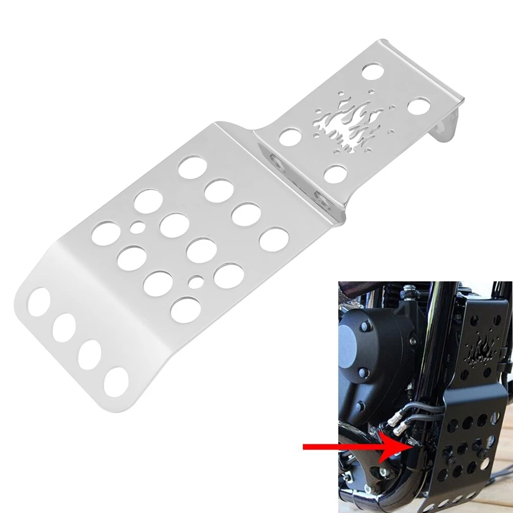 Moto Chrome Chin Carenatura Spoiler Cover Motore Skid Plate Chassis Guard Protector Per Harley Sportster Xl 883 1200 48 72