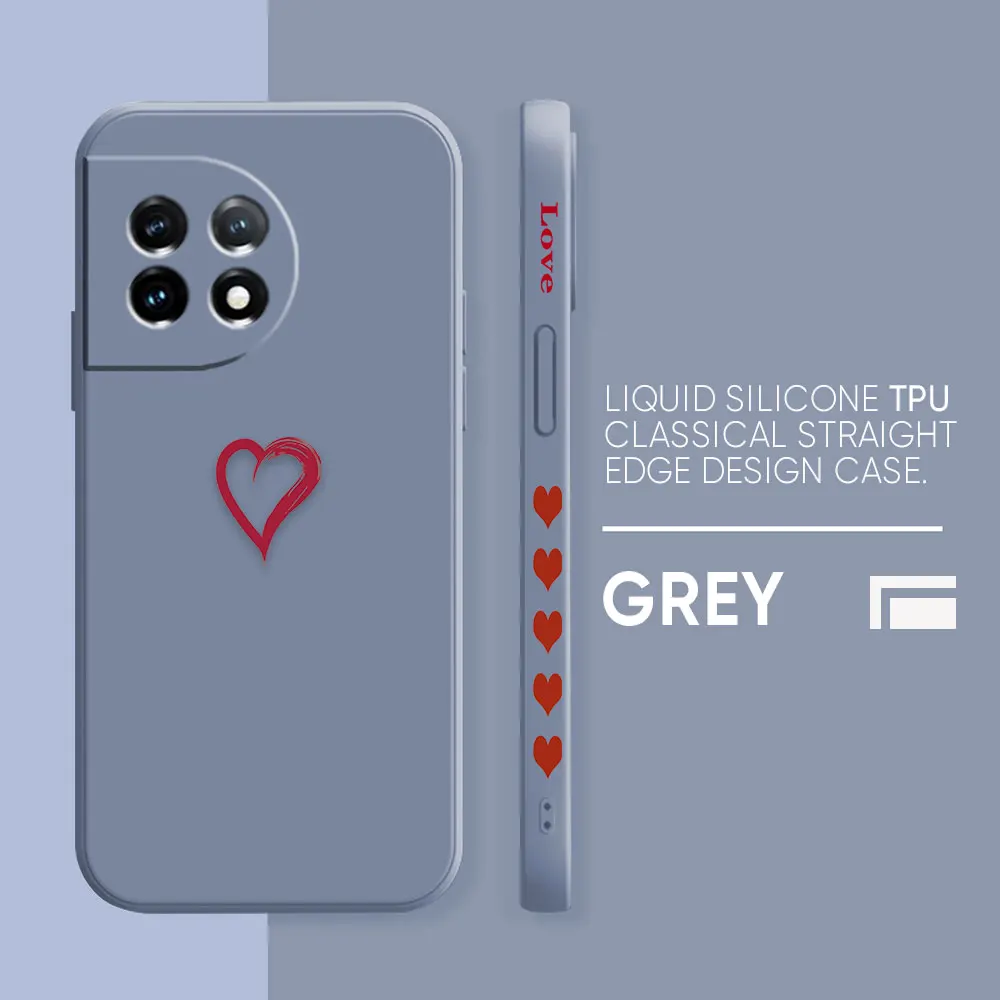 thumbnail image 1 of Case For Oneplus 5 6 9 9R 8 8T 7 7T A3 2 2V NORD 3 2 Lite Pro Simple Liquid Silicone Case Simple Lover Line Art, 1 of 5