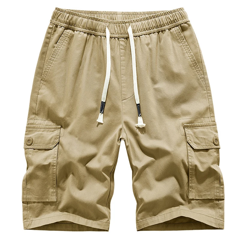 

Summer shorts men100% cotton casual men shorts Bermuda masculina Male Straight solid Zipper Pants breeches Male Tactica shorts