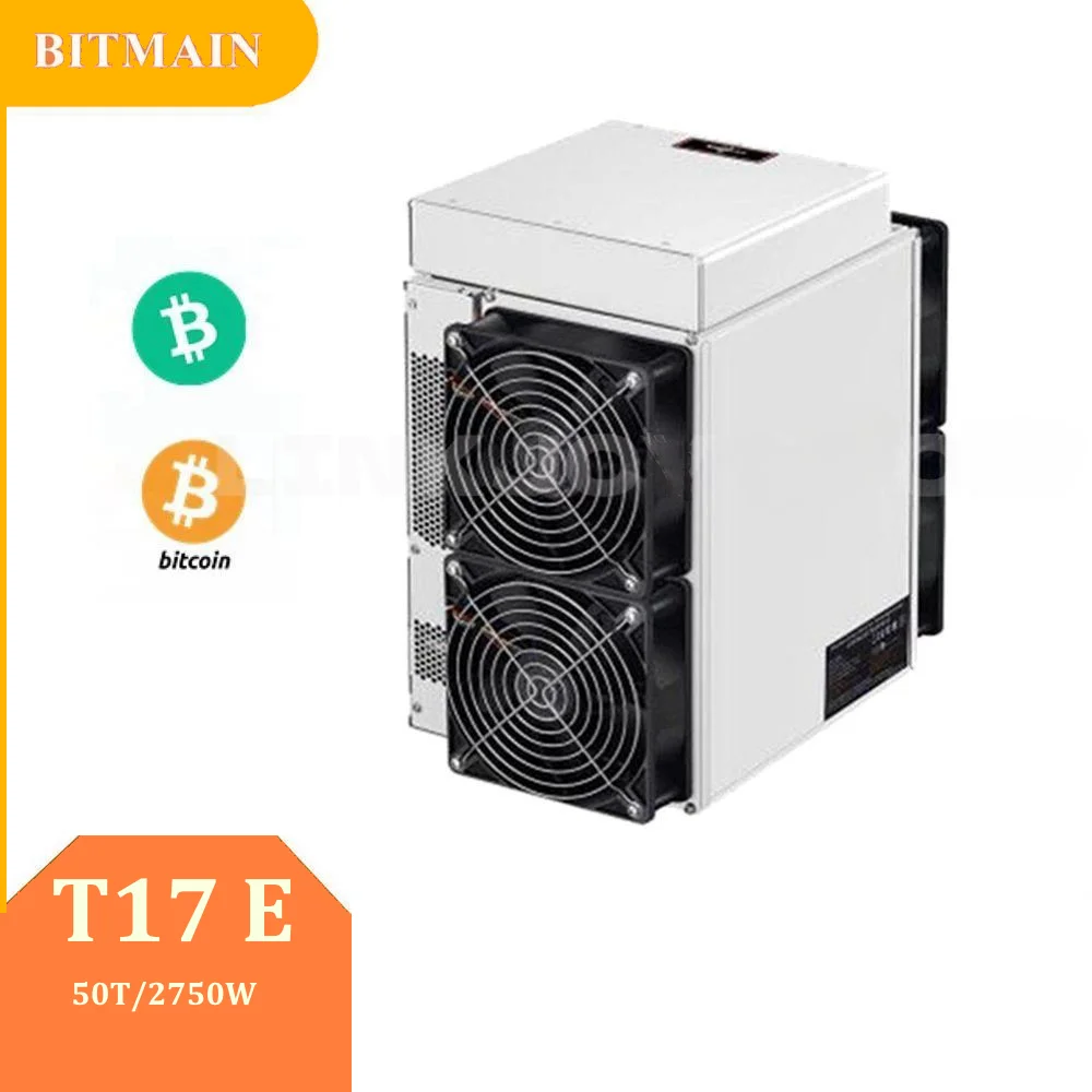 

Antminer T17E 50T Bitcoin SHA-256 2750W Asic Miner With Power Supply from Bitmain