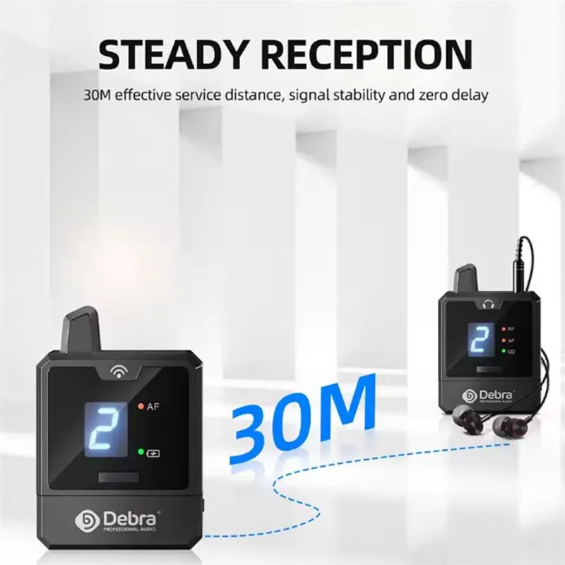 DEBRA PROFESSIONAL AUDIO 오디오 IEM Er-Mini Protable Li-On 오디오 전문 무대 모니터링용 충전식