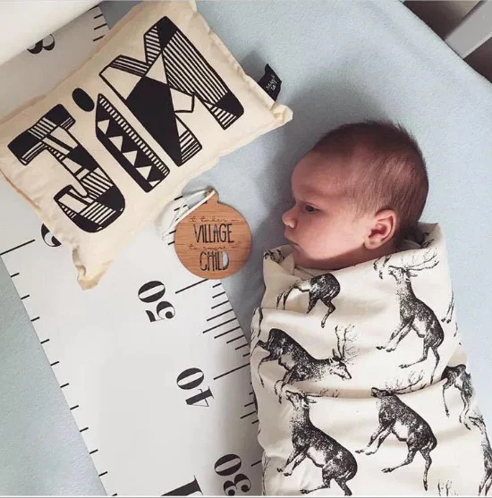 20*200cm Height Measure Wall Hanging Baby Child Kids Growth Chart Height Measure Ruler Wall Sticker for Room Home Bedroom Decor