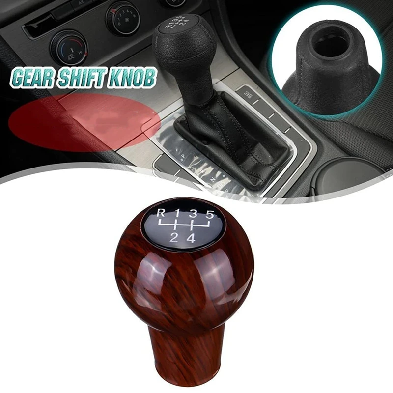 

NEW-Car 5 Speed Car Gear Shift Knob Gear Knob for GOLF MK2 II JETTA II Accessories