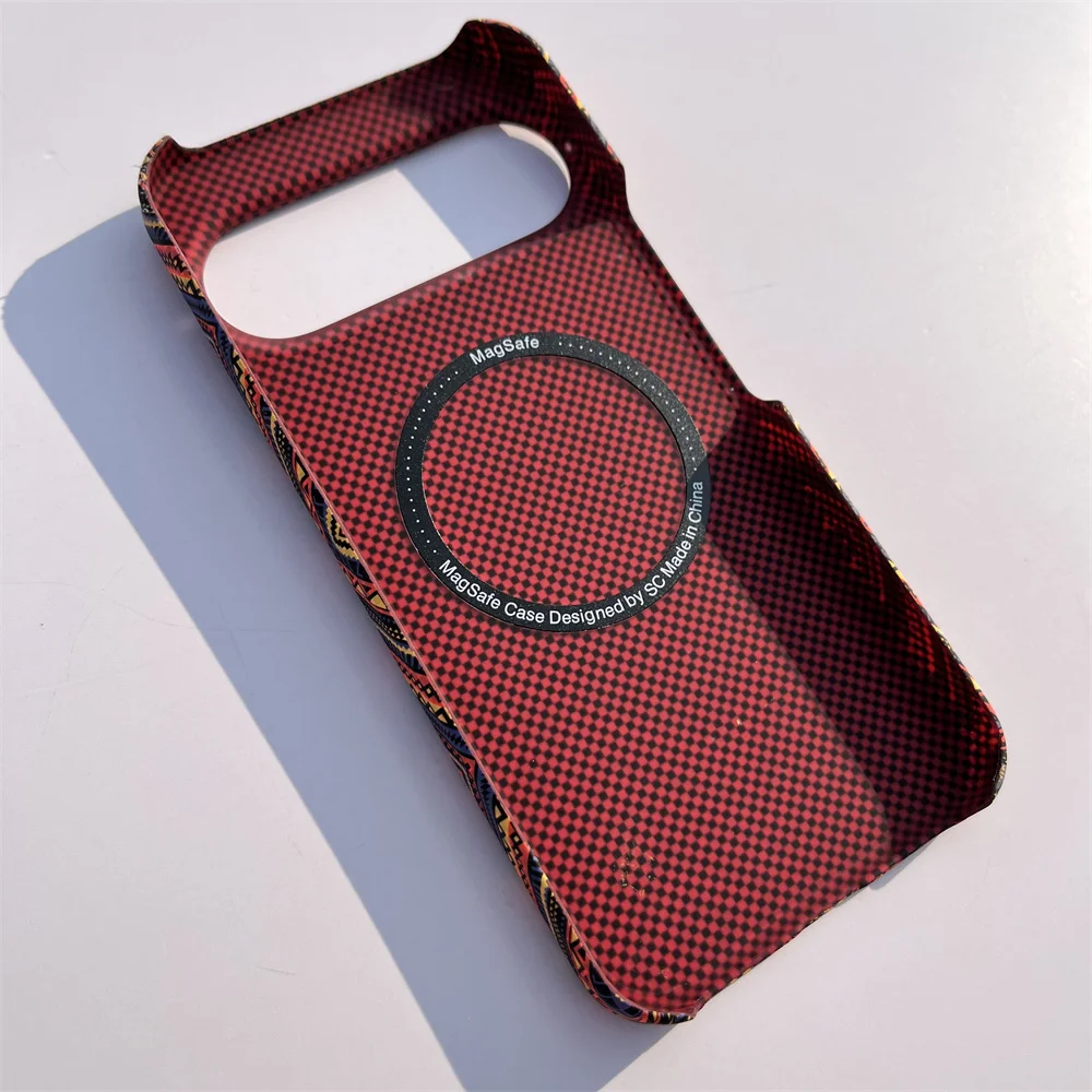 Premium Ultra Slim Magnetic Carbon Fiber Case with Magsafe Wireless Charging Compatibility