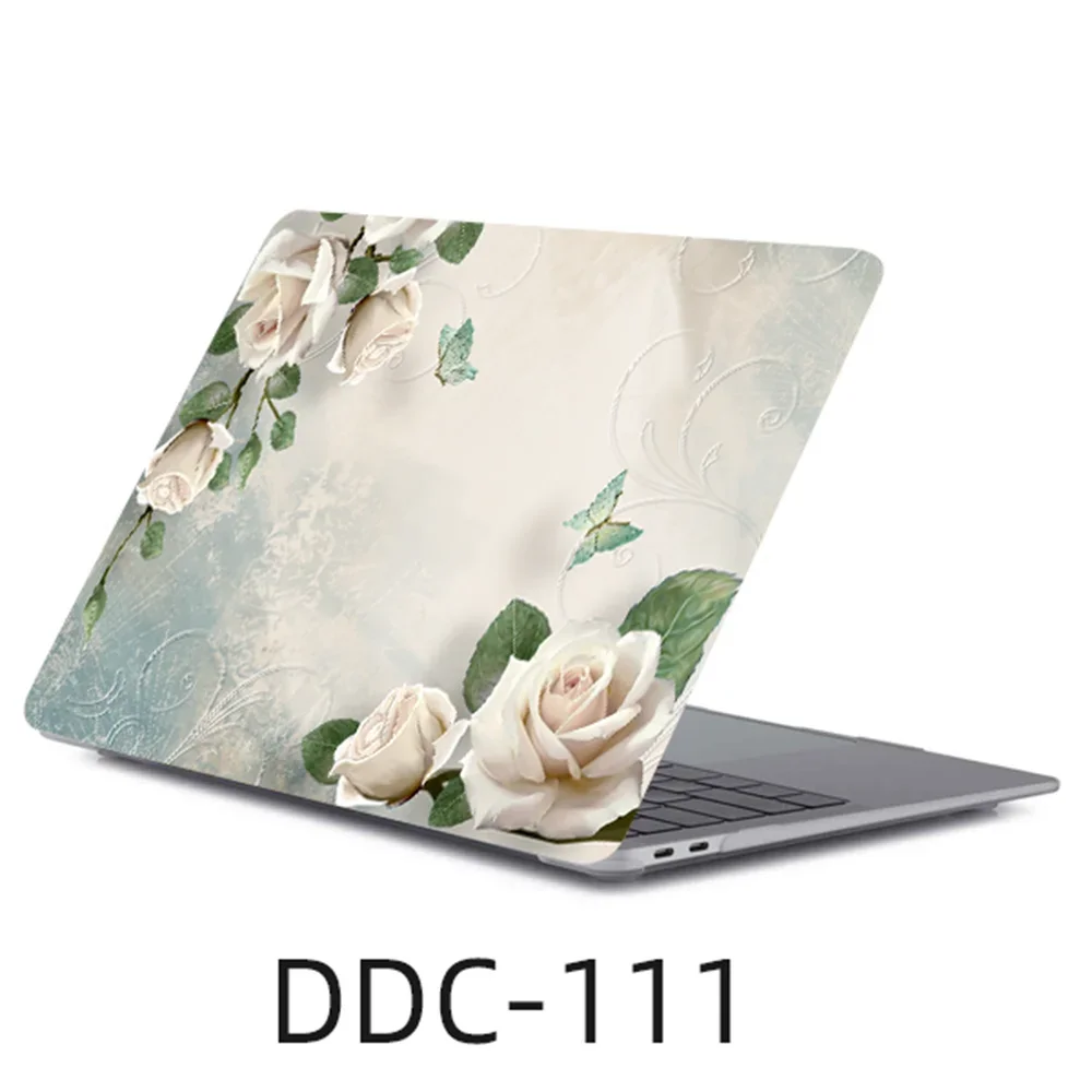Mermer Çiçekler Laptop Çantası Macbook Air 13.6 M4 15 M3 Sert Kapak Mac Book Pro 13 M1 M2 14 M4 16 2025 Kol Aksesuarları