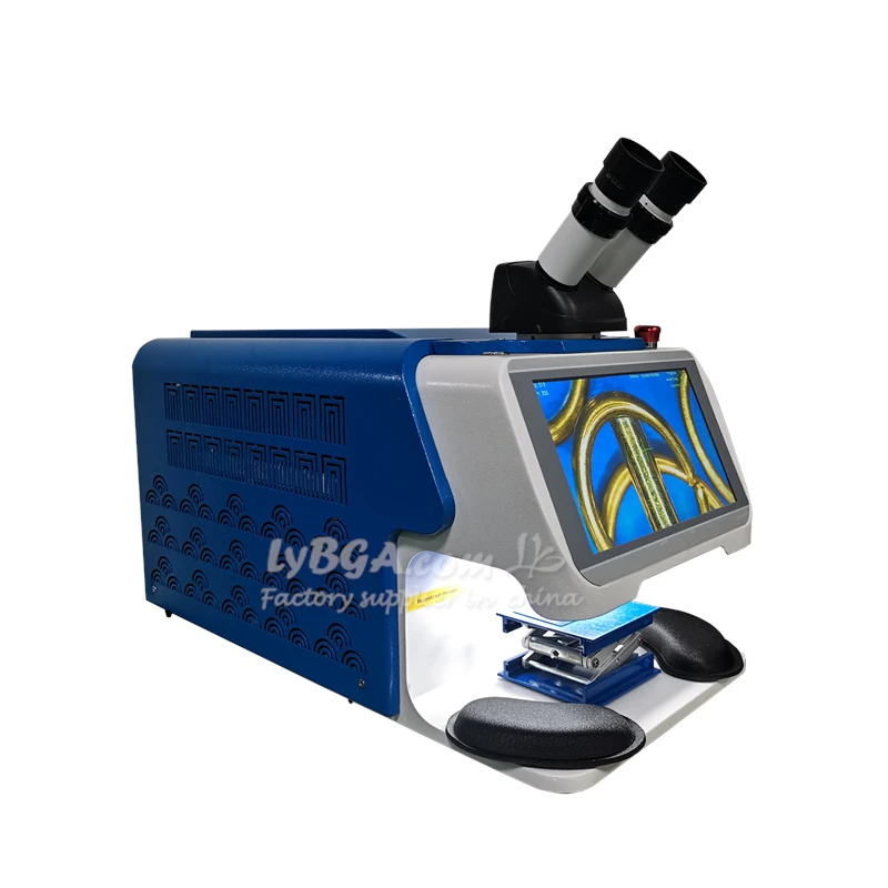 Touch Screen Laser Welding Machine For Jewelry 200W 100W Ring Pendant Micro Laser Soldering Welder With CCD Microscope 220V 110V 4