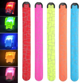 LED 야간 조명, USB 충전식 암밴드, 웨어러블 러닝 암 벨트, 글로우 손목 밴드, 자전거 워킹 사이클링 안전 경고등