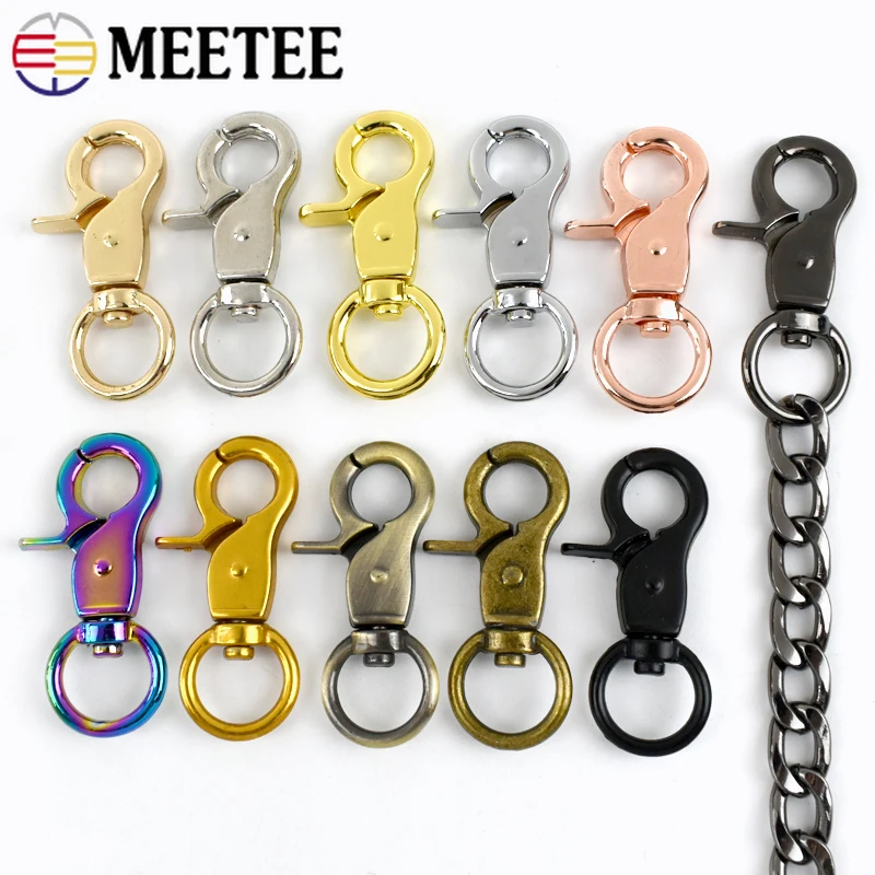 

10/20Pcs 13mm Metal Bag Buckle Key Ring Lobster Clasps Swivel Trigger Clips Snap Buckles Hooks for Bags DIY Connection Accessory