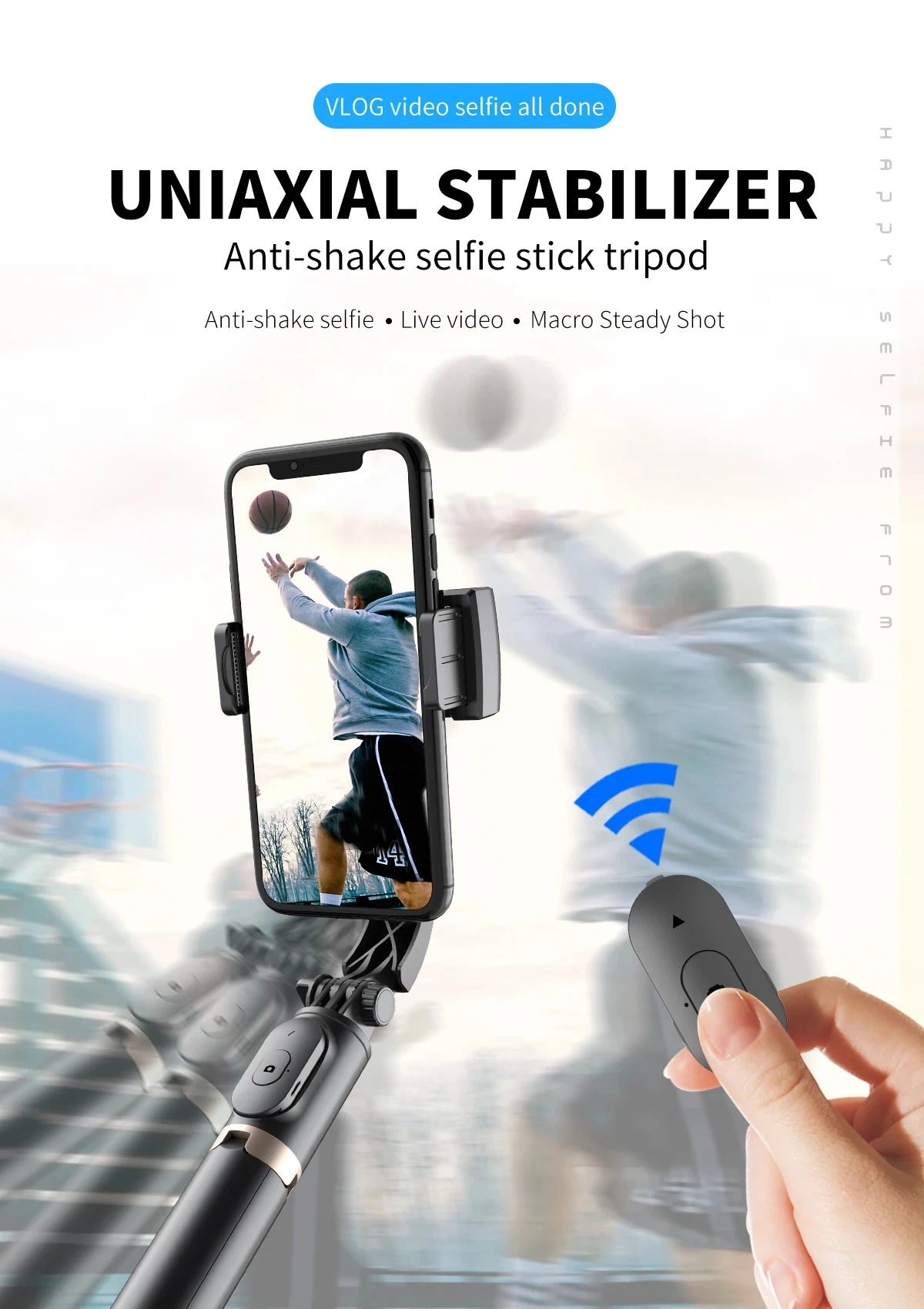 COOL DIER 2023 Phone Gimbal Stabiliser - Front View