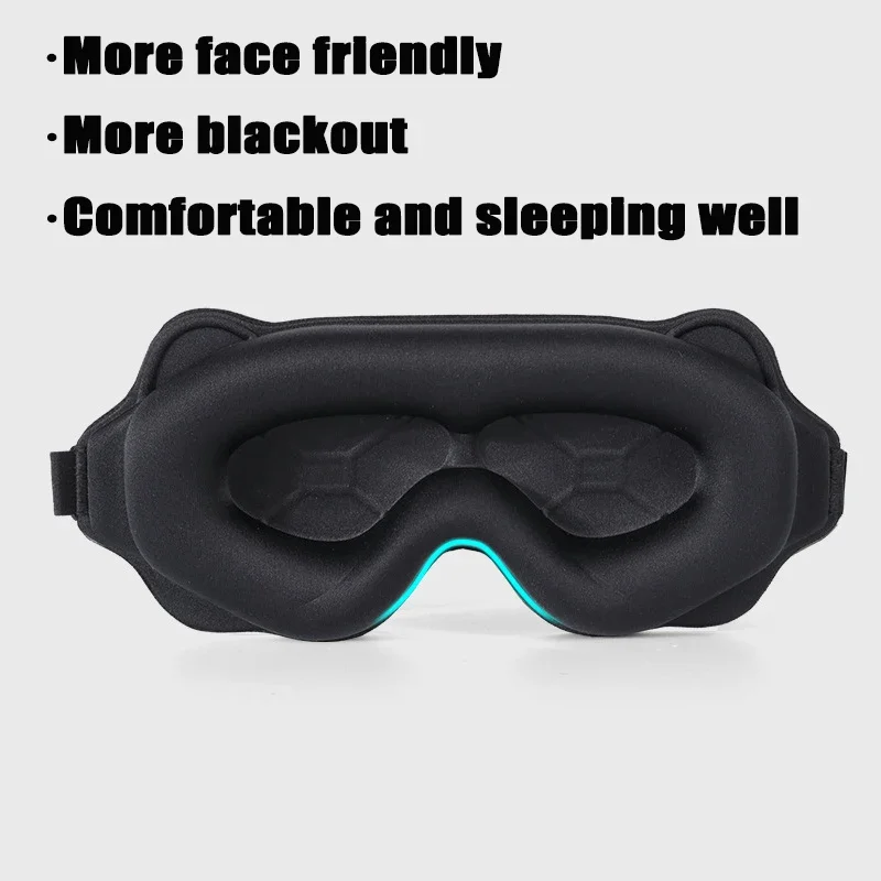 3D Sleep Mask Natural Sleeping Eye Mask Eyeshade Cover Shade Eye Patch Women Men Soft Portable Blindfold Travel Eyepatch 1Pcs 5