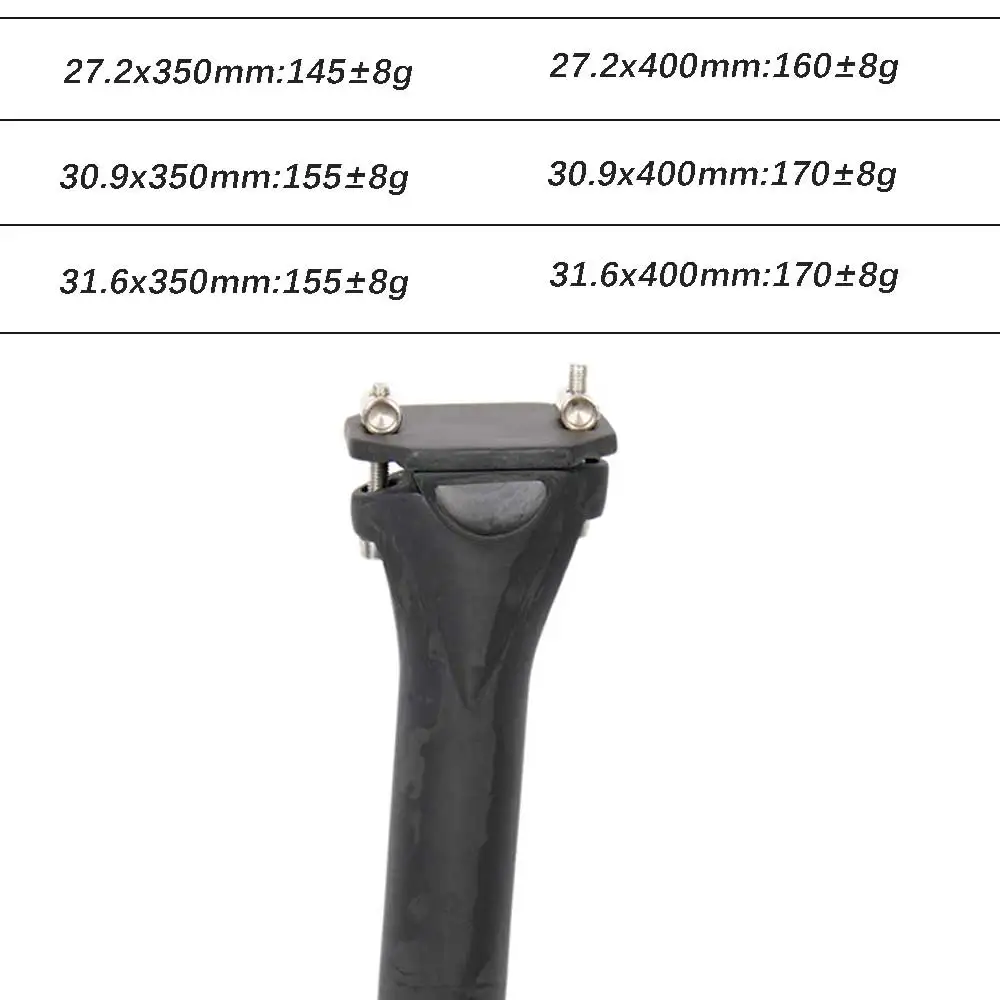 Bike Seat Post ELITA ONE Carbon Seatpost 27.2/30.9/31.6mm UltraLight 145g MTB/Road Bike Seatpost Seat Tube Cycling Parts Accessories