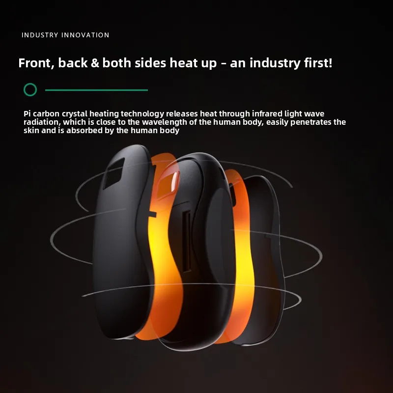 The New Winter Hand Warmer Features A Large-Capacity Three-Speed Handheld Digital Display For Charging Power Bank