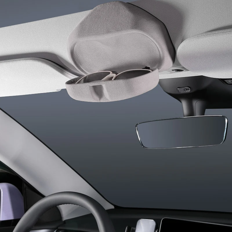 Tesla Model Y 모델 3 안경 케이스 주최자 상자 자동 인테리어 액세서리 선글라스 보관함 자동차 선 바이저