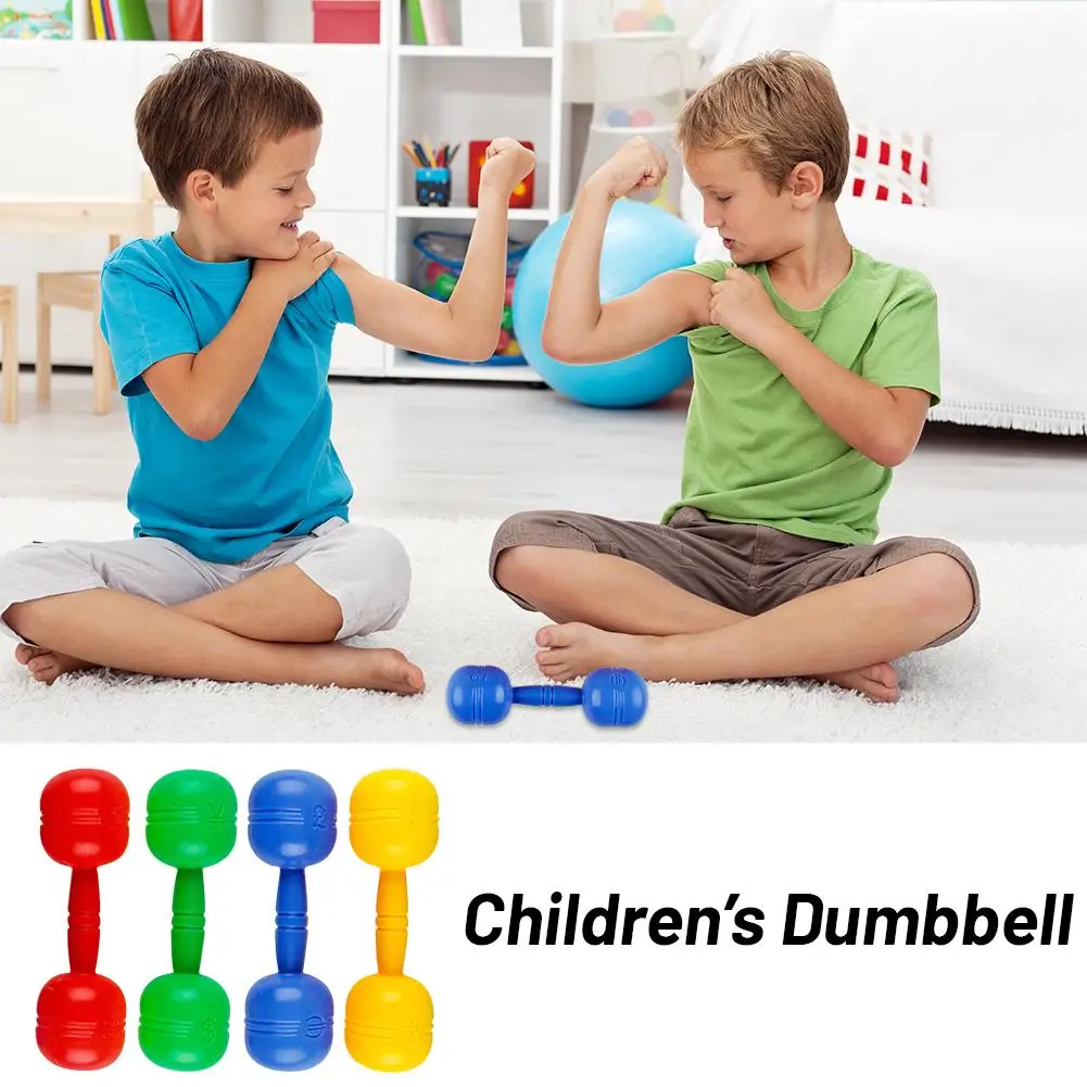 Plastic Dumbbells Children'S Sports Fitness Dumbbells Toys Fitness Equipment Children Toddler Barbell R9J0