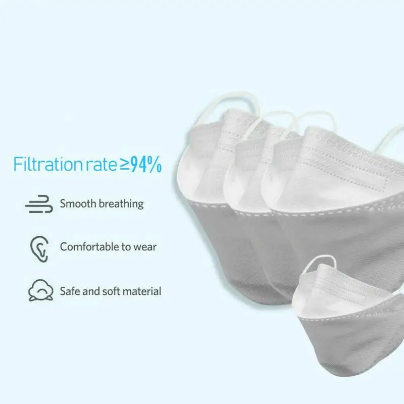 10pcs Fish Mask Disposable Mascarillas Adult Kids Mask Morandi Color Mascarillas With Dual Meltblown Design Security Protection