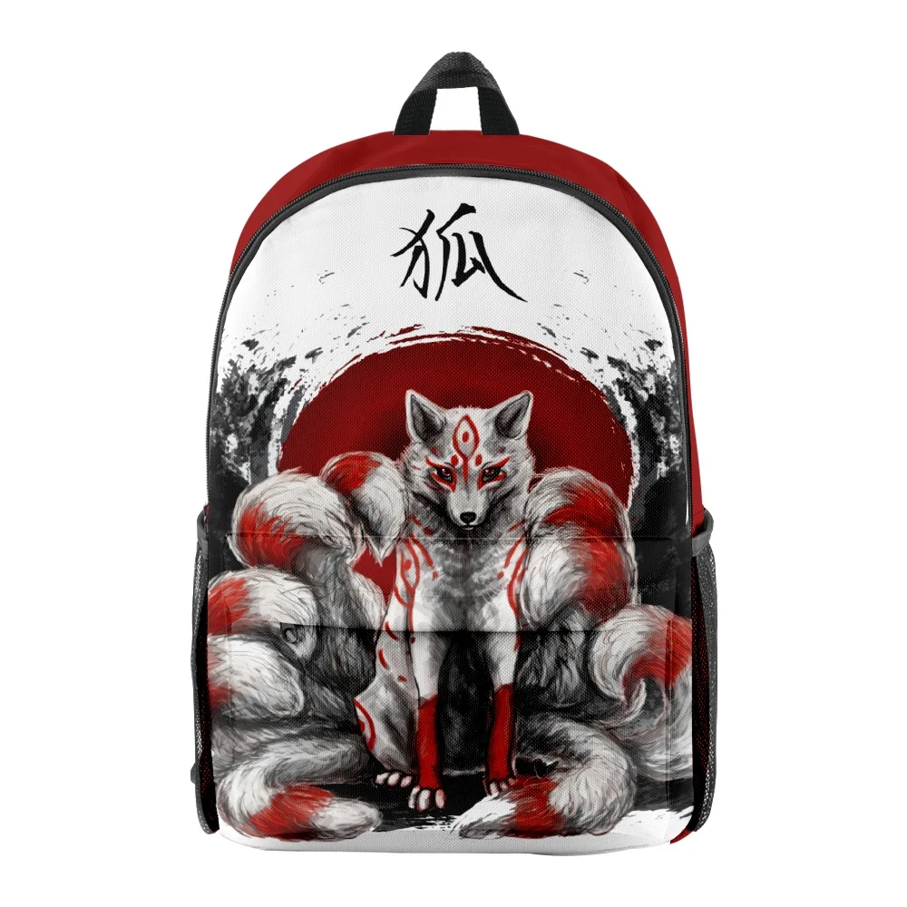 

Nine Tailed Fox backpack for children schoolbag anime backpack travel school bags for teenage boy mochila Estudiantes