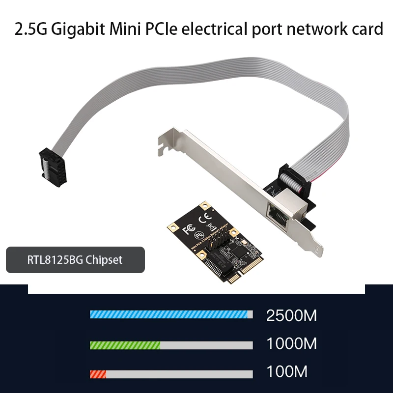 

Сетевая карта для настольного компьютера, 2,5 ГГц, Gigabit Mini PCIe