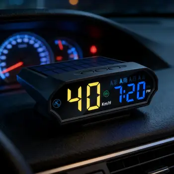 Display Heads Up ad energia solare Forniture per il monitoraggio della velocità del veicolo Tachimetro digitale automatico per sedani RV SUV Camion Driver