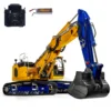 LESU Aoue-LR945 1/14 3-arm RC Hydraulic Digger Metal Radio Control Painted Finished Excavator Trucks Cars Vehicle Toys TH23759 1
