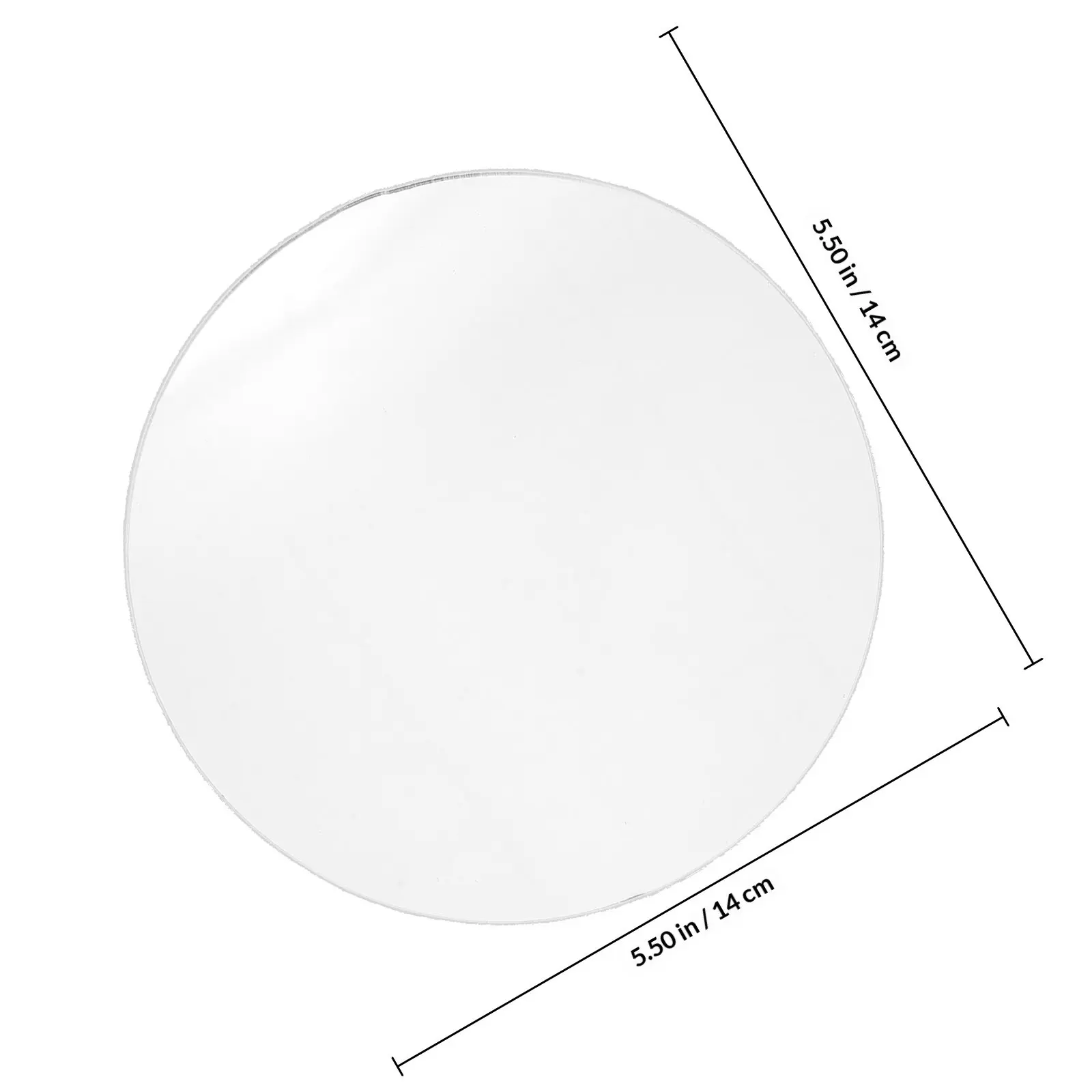 4pcs 라운드 아크릴 시트 10Cm 메이크업 거울 교체 Diy 공예 거울 렌즈 화장대 용 소형 경량