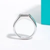 AnuJewel 2ct D Color Emerald  Moissanite Men Ring 925 Sterling Silver 18K Gold Plated Engagement Rings For Man Jewelry Wholesale 3