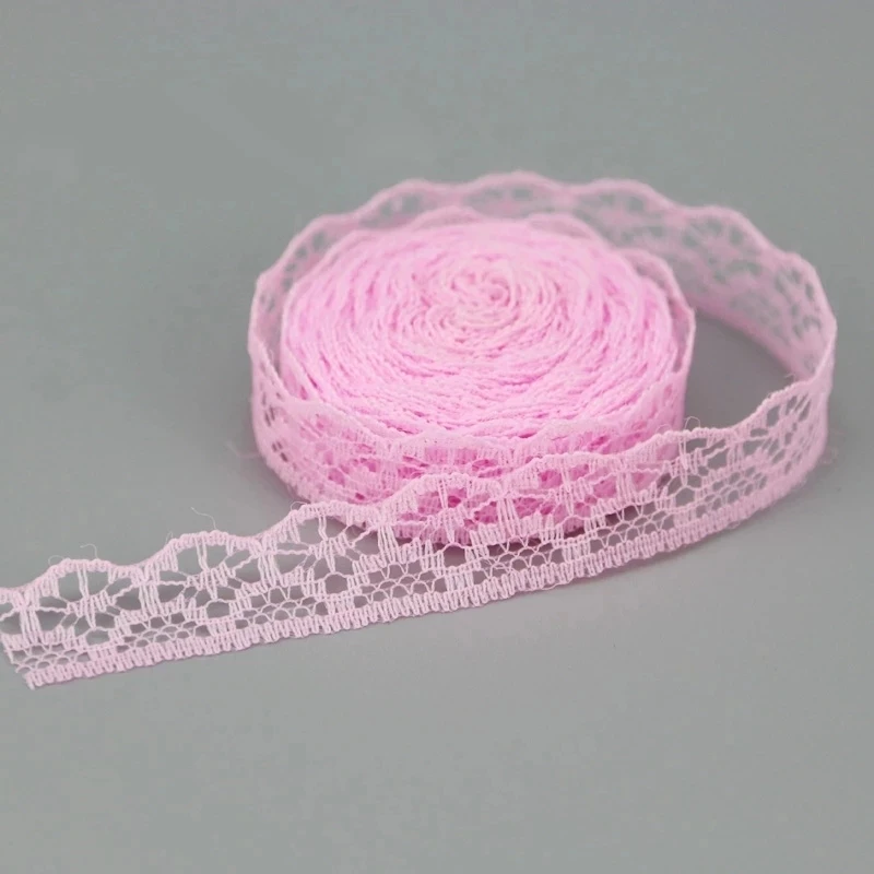 Lovely 1.5cm Lace Fabric Webbing for DIY Craft and Gift Decoration