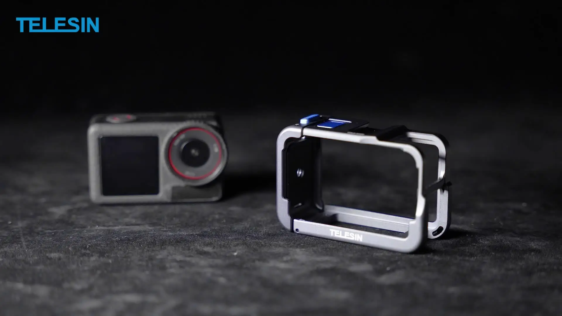 Jaula de cámara para DJI Osmo Action 6 - Marco protector de aluminio y e