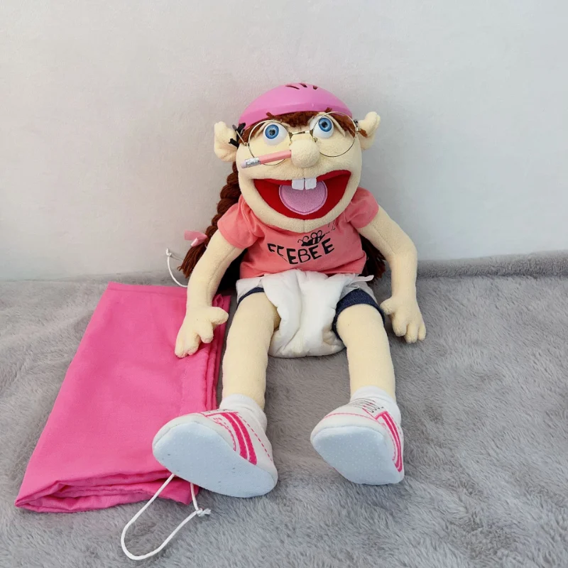Anime Plush Doll Fun Boy Hand Puppet Cloth Doll Jeffy Refers To A Doll Telling A Story Puppet and Kids Gift