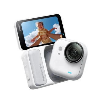 Insta360 GO Ultra 4K Tiny Pocket Sports Camera – Portable Vlogging Action Camera with Sports HDR Video, 200 Min Battery Life, Waterproof Design, FlowState Stabilization, Hands-Free Shooting, Ultra-Lightweight