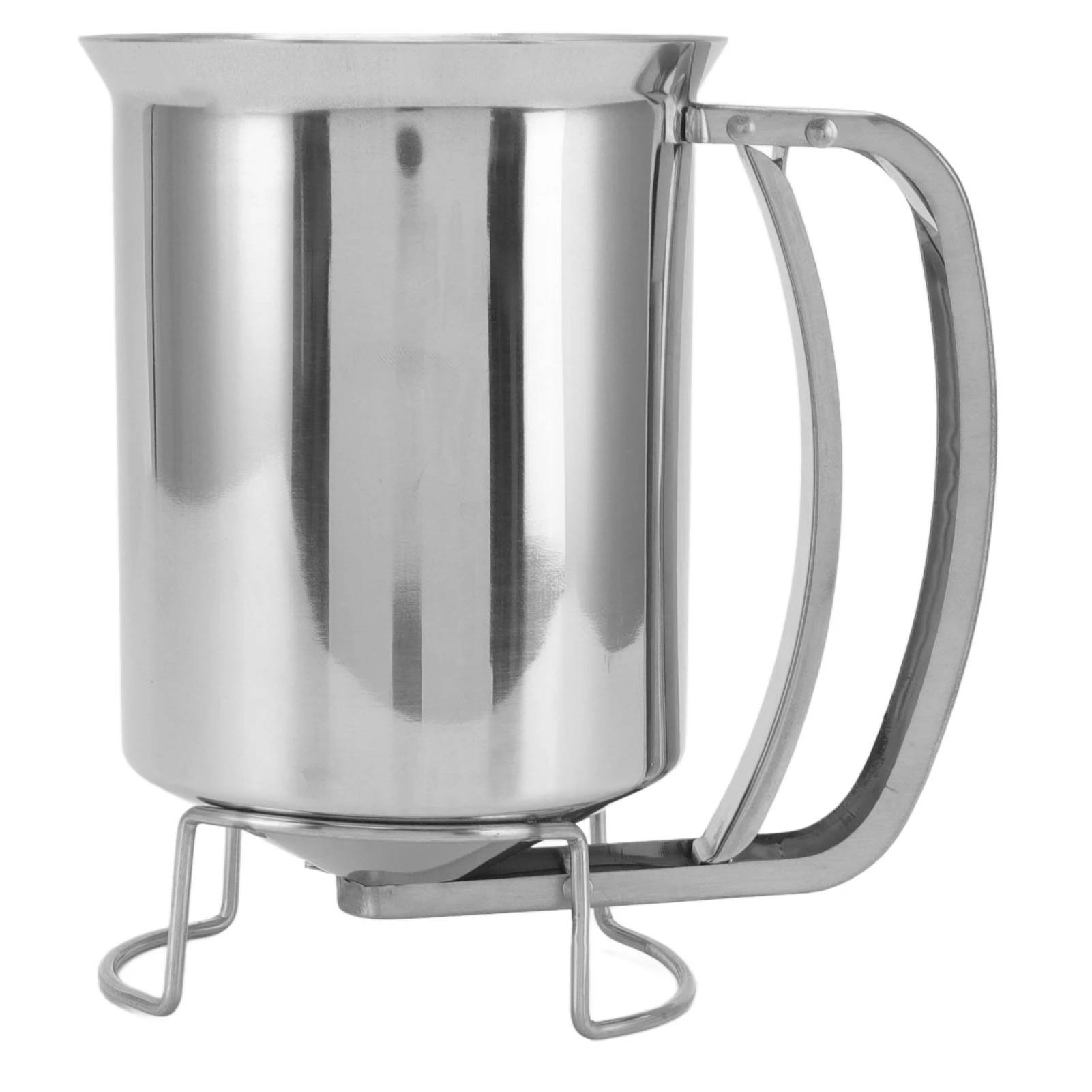 Pancake Batter Dispenser Handheld Stainless Steel Pancake Pourer for Baking Cupcakes Muffins Batter Dispenser
