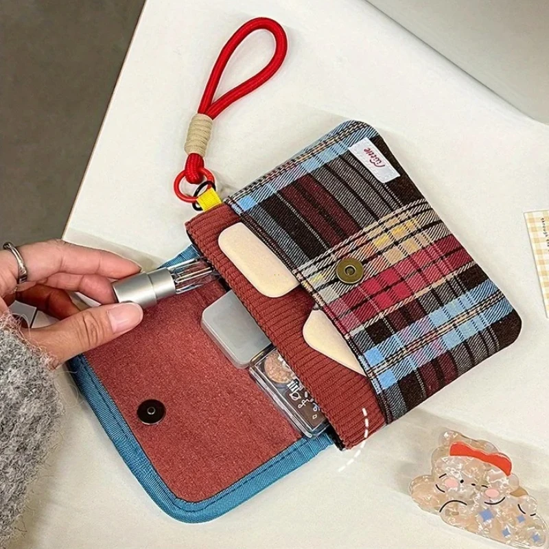 Data Cables Organizer Sanitary Pads Bag Large Capacity Contrast Color Cosmetic Bag Multipurpose Napkin Pouch Storage Bag Makeup