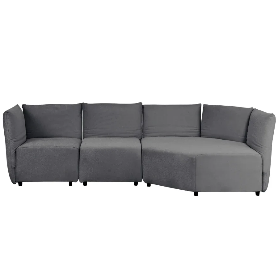 

Sofa Set with Polyester Upholstery with Adjustable Back with Free Combination,Stylish Special-shaped Sofa,suit for Living Room