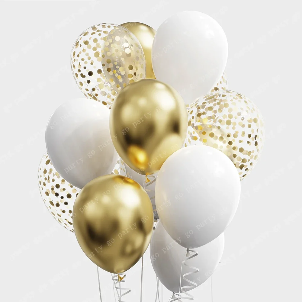 12pcs 12inch Black Gold Latex Balloons Graduation Helium Globos Adult Kids Birthday Party Decorations Baby Shower Home Supplies latex balloon metallic gold balloons birthday balloon set birthday balloons party balloon set birthday party decoration set