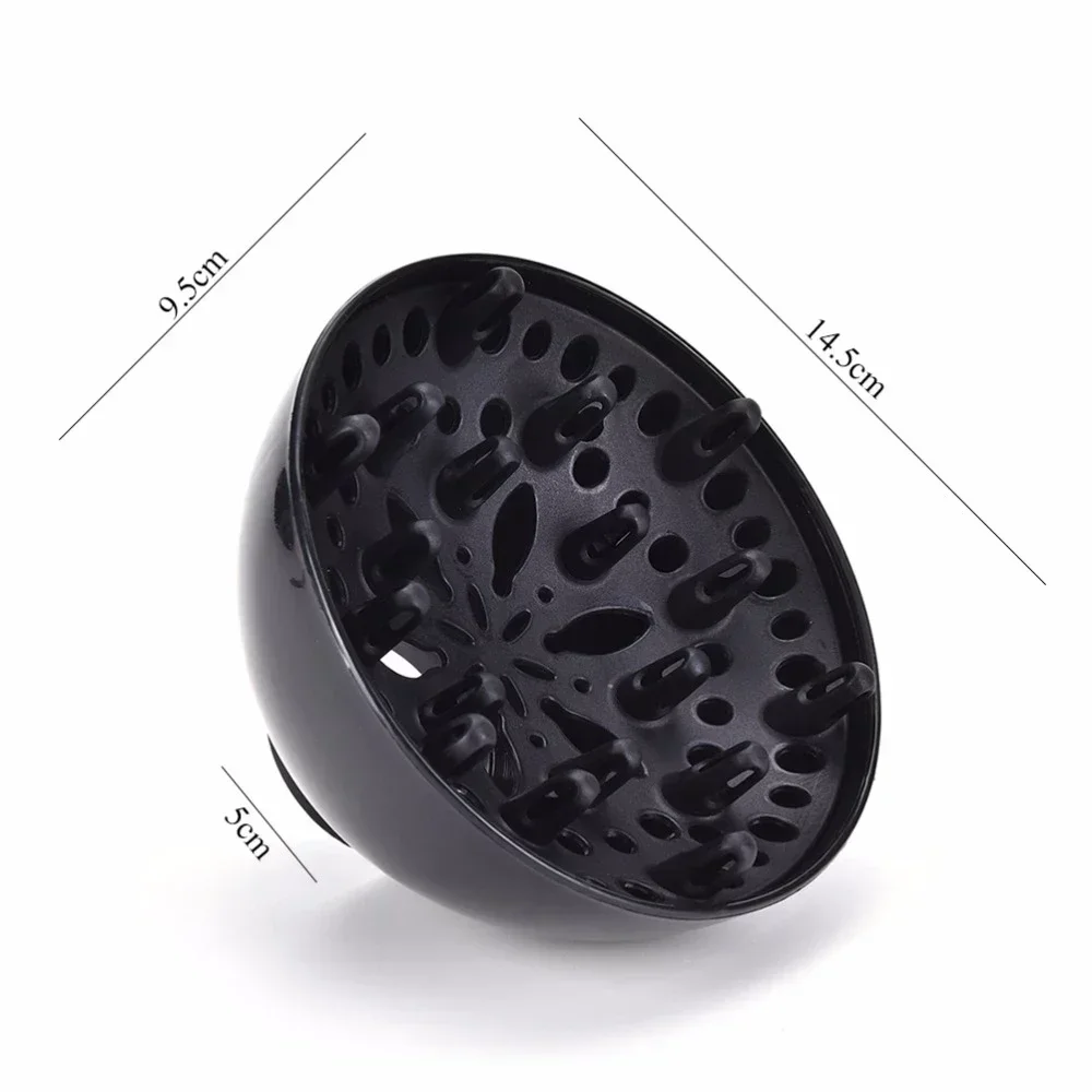 1Pcs Hairdressing Curly Diffuser Blow Universal Blower Tool Black